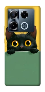 Чехол на Infinix Note 40 Pro 4G Black cat v2 фото 1 из 1