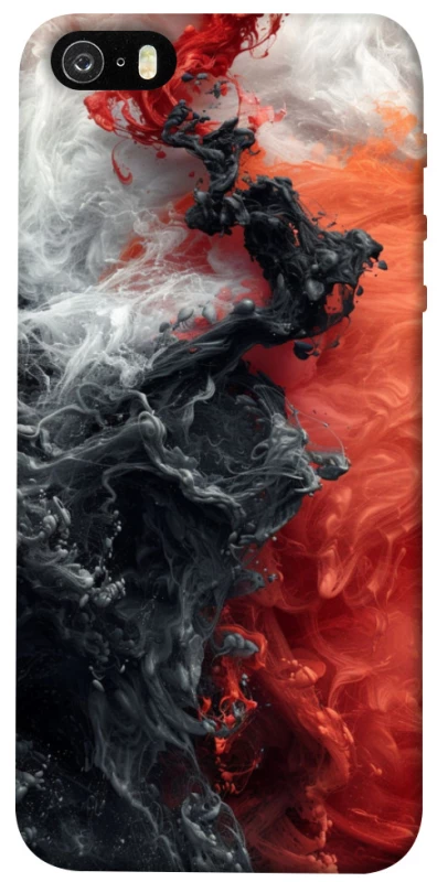 Чехол на Apple iPhone 5/5S/SE Black and Red фото 1 из 1