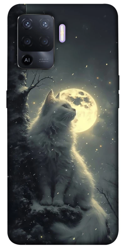 Чехол на Oppo A94 Кот под луной фото 1 из 1
