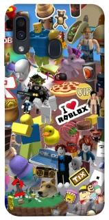 Чохол на Samsung Galaxy A20 / A30 Roblox collage ver.5 фото 1 з 1