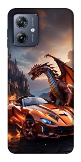 Чохол на Motorola Moto G54 Сar and dragon фото 1 Чохол на Motorola Moto G54 Сar and dragon фото 1 з 1