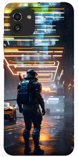 Чехол на Samsung Galaxy A03 Cyber character фото 1 из 1