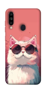 Чехол на ZTE Blade A7 (2020) Сat with glasses фото 1 из 1