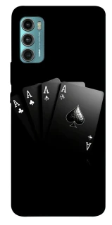 Чохол на Motorola Moto G60 Black Cards фото 1 з 1