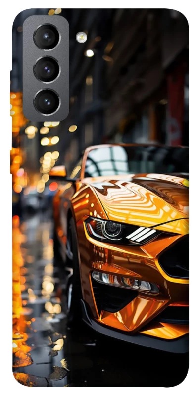 Чохол на Samsung Galaxy S21 FE Golden sports car фото 1 з 1