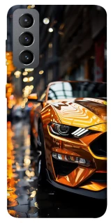 Чохол на Samsung Galaxy S21 FE Golden sports car фото 1 з 1