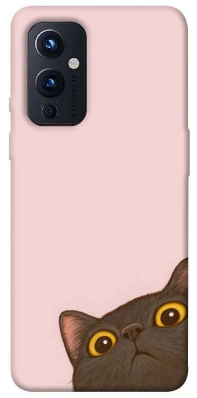 Чехол на OnePlus 9 Peeping cat фото 1 из 1