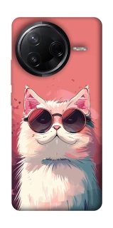 Чохол на Infinix Note 50 Pro Сat with glasses фото 1 з 1