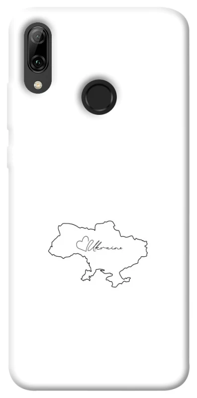 Чохол на Huawei P Smart (2019) Ukraine map фото 1 з 1