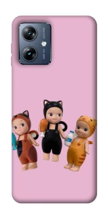 Чохол на Motorola Moto G54 Power Cat Cafe Trio фото 1 з 1