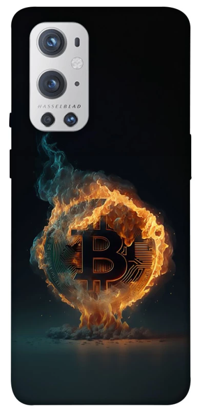Чехол на OnePlus 9 Pro Fire Bitcoin фото 1 из 1