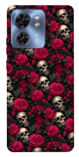 Чохол на Motorola Edge 40 Черепа та рози фото 1 з 1