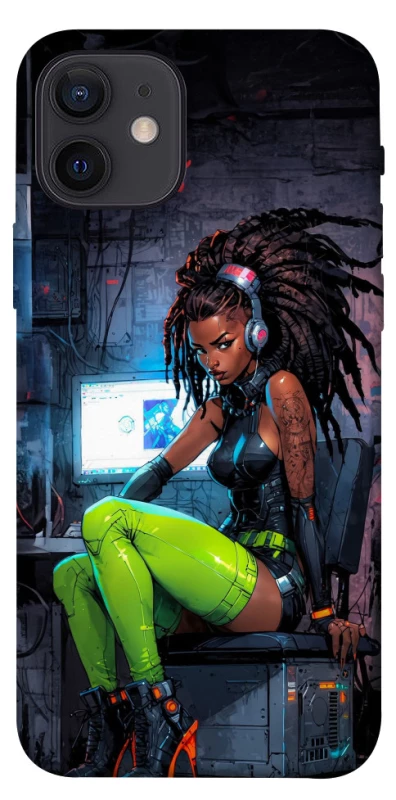 Чехол на Apple iPhone 12 (6.1") Cyber girl фото 1 из 1