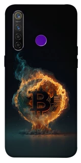 Чохол на Realme 5 Pro Fire Bitcoin фото 1 з 1