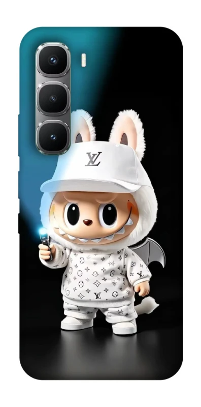 Чохол на Infinix Hot 60 Pro Labubu with flashlight ver.1 фото 1 з 1