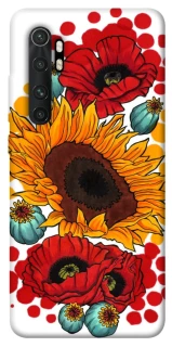 Чохол на Xiaomi Mi Note 10 Lite Соняшники та маки фото 1 з 1