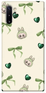 Чохол на Samsung Galaxy Note 10 Plus Labubu Green Heart фото 1 з 1
