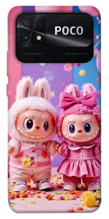 Чехол на Xiaomi Poco C40 Labubu twins ver.2 фото 1 из 1