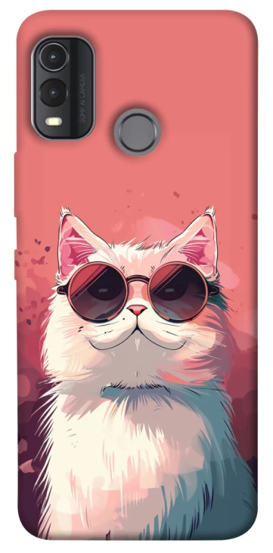 Чохол на Nokia G11 Plus Сat with glasses фото 1 з 1