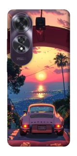 Чехол на Oppo A60 Porsche at sunset фото 1 из 1