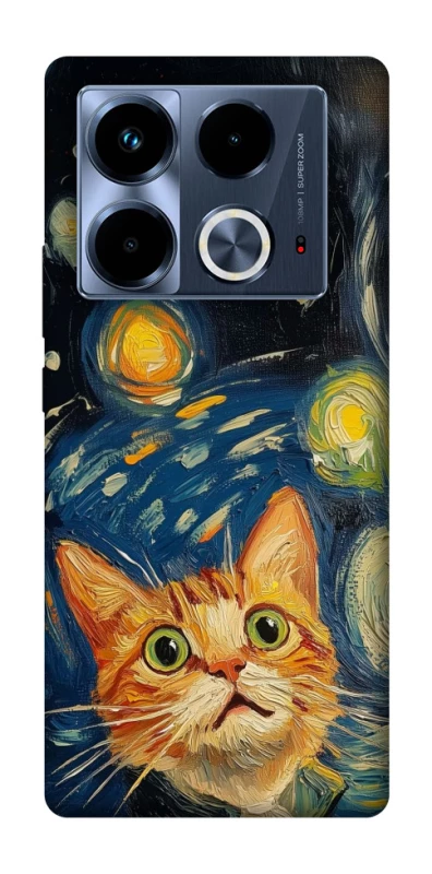 Чохол на Infinix Note 40 4G paint cat фото 1 з 1