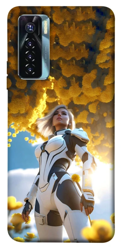 Чехол на TECNO Camon 17 Pro Cyber space girl ver.3 фото 1 из 1
