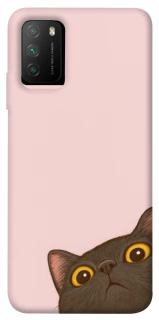 Чохол на Xiaomi Poco M3 Peeping cat фото 1 з 1