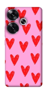 Чохол на Xiaomi Poco F6 Red hearts 2 фото 1 з 1