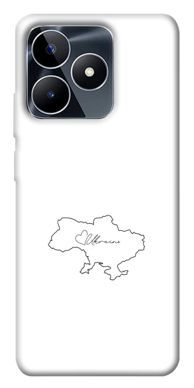 Чехол на Realme C53 Ukraine map фото 1 из 1