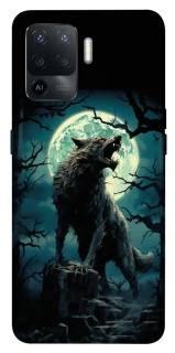 Чохол на Oppo Reno 5 Lite Вовк під місяцем фото 1 з 1