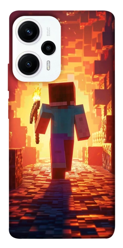 Чохол на Xiaomi Poco F5 / Note 12 Turbo Minecraft adventure фото 1 з 1
