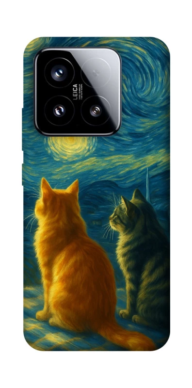 Чехол на Xiaomi 15 Cats under the stars фото 1 из 1