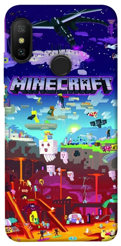 Чохол на Xiaomi Mi A2 Lite / Xiaomi Redmi 6 Pro Minecraft world фото 1 з 1
