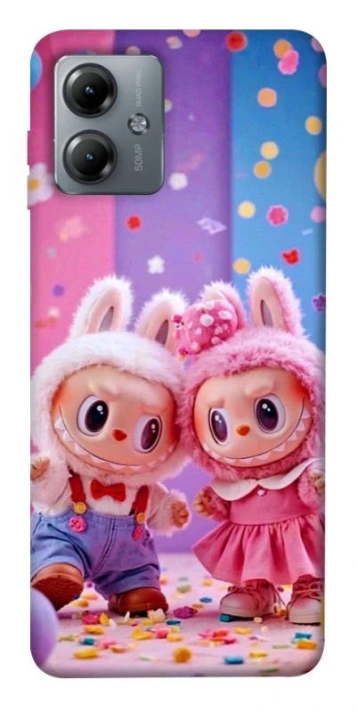 Чохол на Motorola Moto G14 Labubu twins ver.3 фото 1 з 1