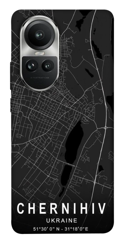 Чехол на Oppo Reno 10 Chernihiv map фото 1 из 1