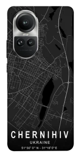 Чехол на Oppo Reno 10 Chernihiv map фото 1 из 1