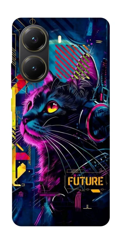 Чохол на Xiaomi Poco X7 Pro Cyber Cat v2 фото 1 з 1