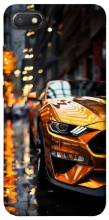 Чехол на Xiaomi Redmi 6A Golden sports car фото 1 из 1