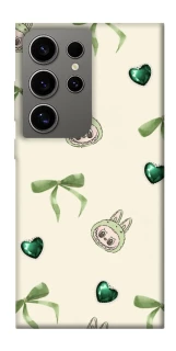Чехол на Samsung Galaxy S24 Ultra Labubu Green Heart фото 1 из 1