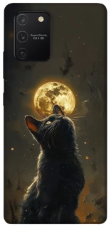 Чохол на Samsung Galaxy S10 Lite Кіт під місяцем v2 фото 1 з 1
