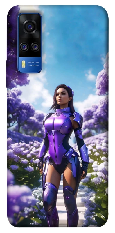 Чехол на Vivo Y51a Cyber space girl ver.4 фото 1 из 1