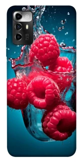 Чехол на ZTE Blade A72 Малинка в воде фото 1 из 1