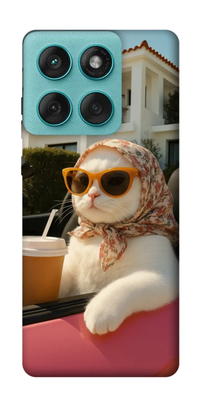 Чохол на Motorola Edge 60 Fusion Stylish Cat Cruise фото 1 з 1