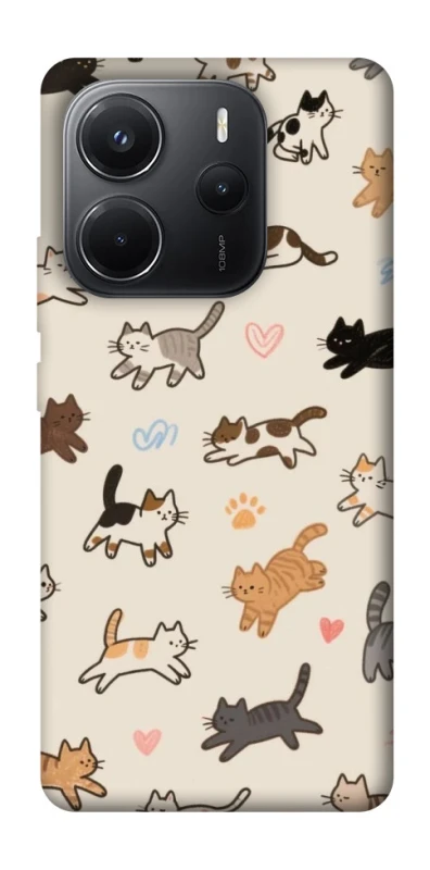 Чохол на Xiaomi Redmi Note 14 4G (Int. version) Cat style ver.2 фото 1 з 1