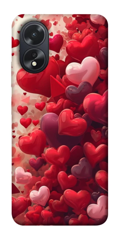 Чохол на Oppo A38 Many hearts фото 1 з 1