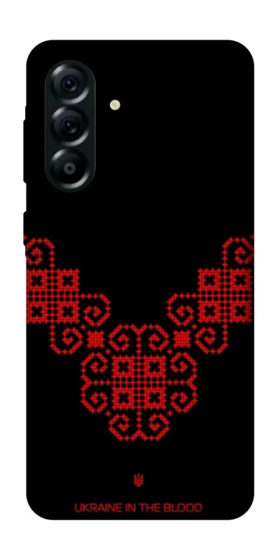 Чехол на Samsung Galaxy A57 5G Черно-красная вышиванка фото 1 из 1