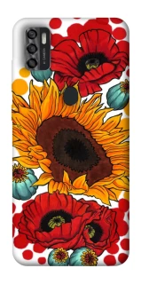 Чохол на ZTE Blade A7s (2020) Соняшники та маки фото 1 з 1