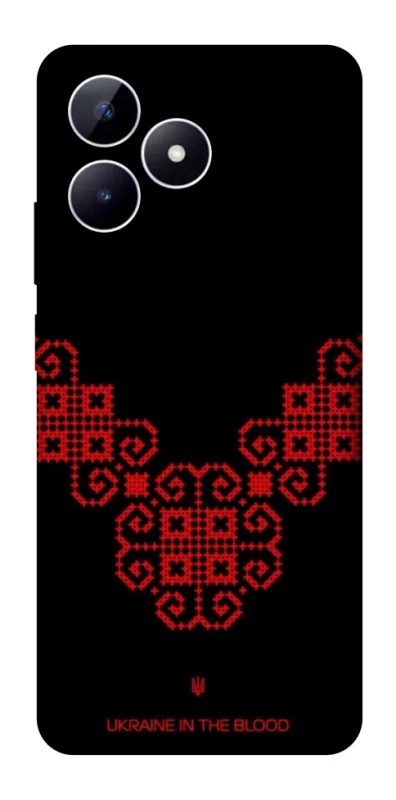 Чохол на Realme Note 50 5G Чорно-червона вишиванка фото 1 з 1