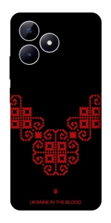 Чохол на Realme Note 50 5G Чорно-червона вишиванка фото 1 з 1