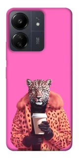 Чохол на Xiaomi Poco C65 Леопард з кавою фото 1 з 1